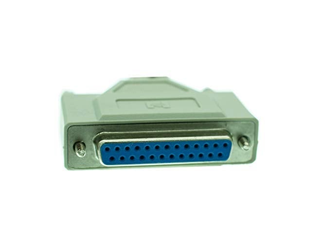 كابل طابعة DB25 متوازي 25 دبوس ذكر إلى أنثى LPT 1.5 متر كابل كمبيوتر كابل تمديد طابعة 25 دبوس أخضر - Image 4
